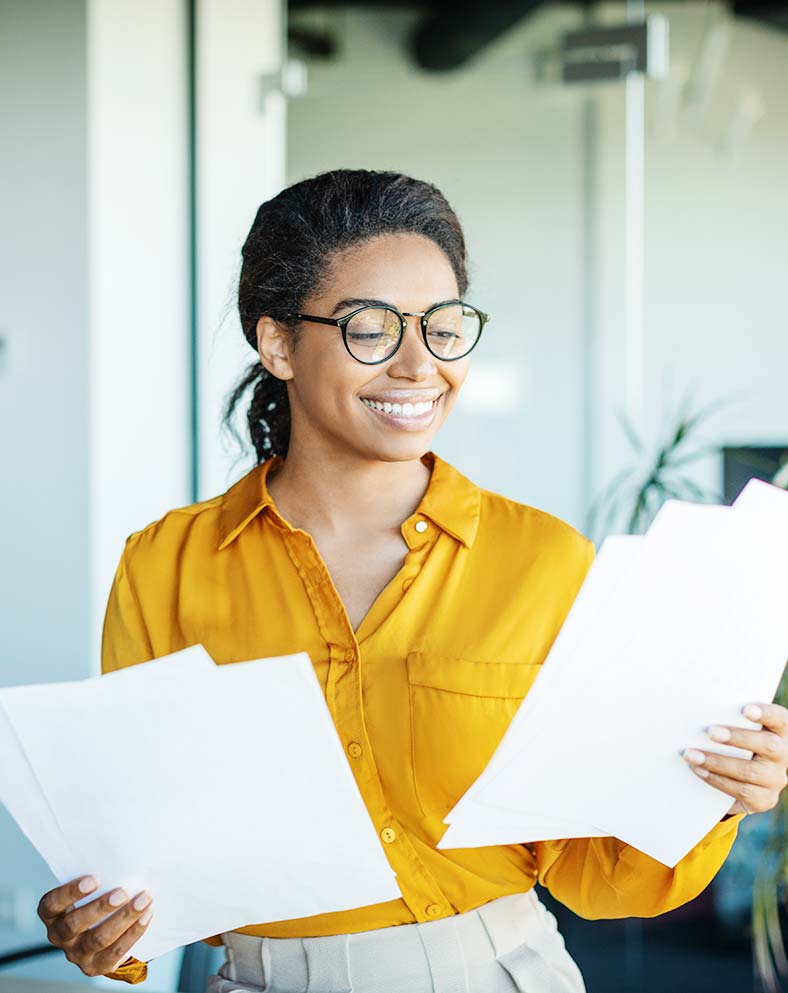 business owner analyzing results from free network assessment