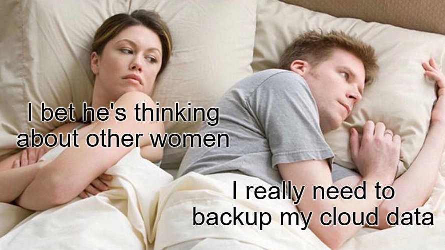 Cybersecurity meme - backup