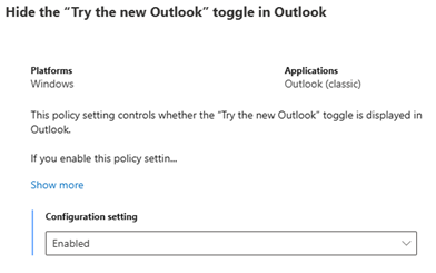 picture 5 Blocking new outlook